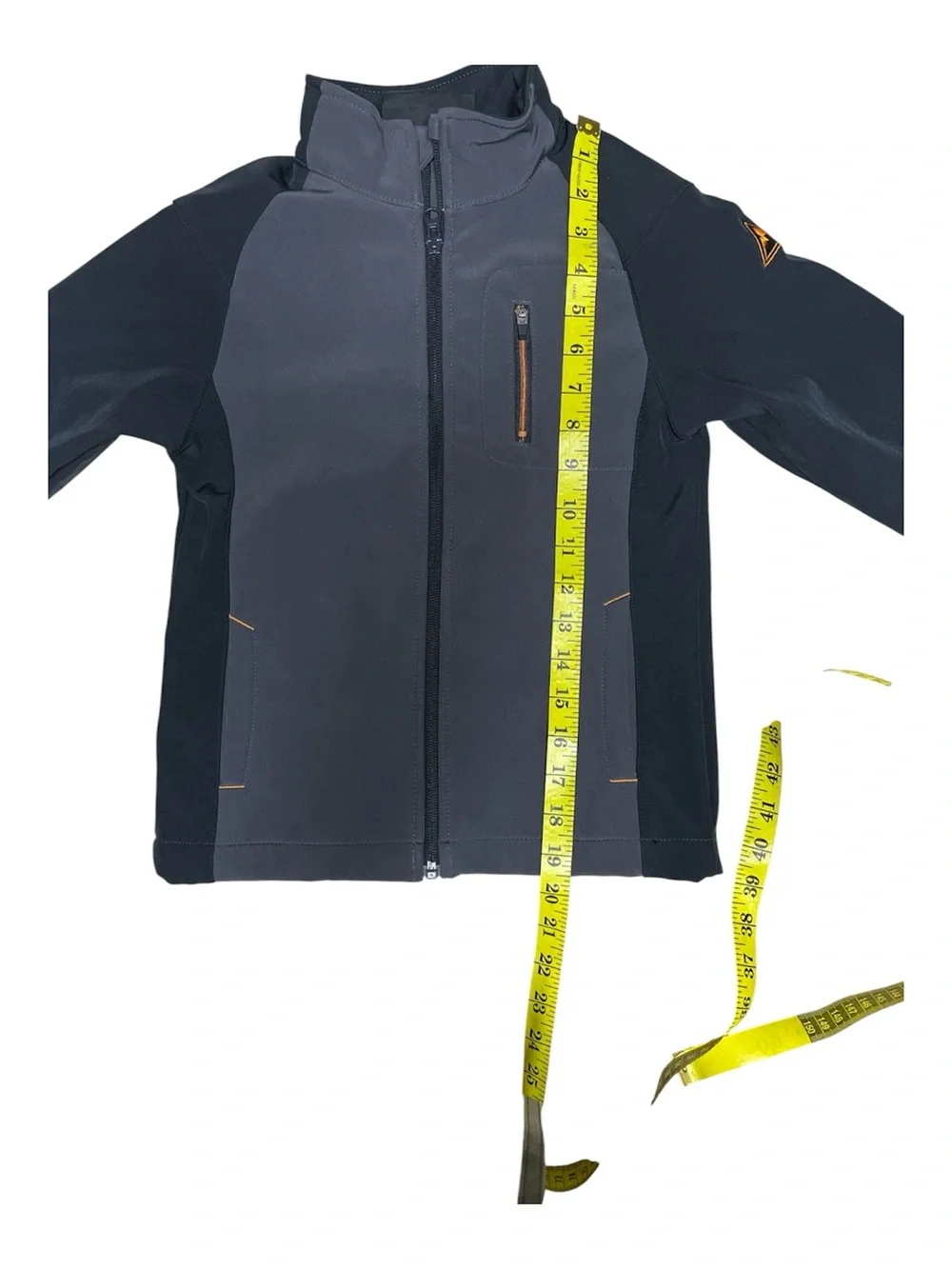 Crane Kids Grey & Black Softshell Outdoor Jacket - Size S 5-6 years Windproof